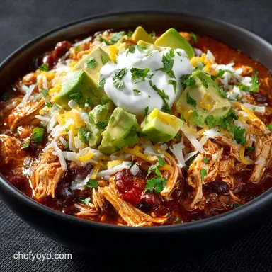 Crock Pot Chicken Taco Chili: Effortless Set Forget Weeknight Meal Recipe Card