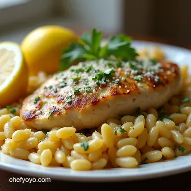 Easy Crockpot Greek Lemon Chicken with Orzo Bright Mediterranean Flavor