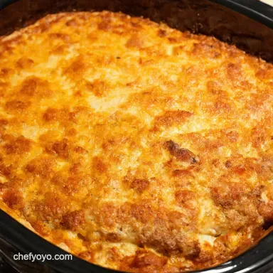 Crockpot Pizza Casserole Easiest Family Dinner EVER Recipe Card