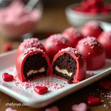Cupids Oreo Truffles Easy Valentines Themed Food Recipe Card