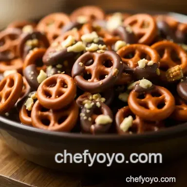 Decadent Chocolate-Coated Pretzels Recipe: Sweet & Salty Bliss Recipe Card
