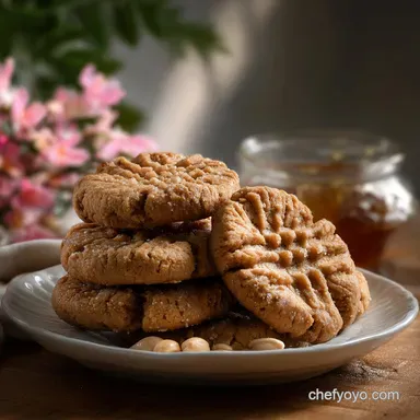 Peanut Butter Cookies: Velvety Centers Recipe Card