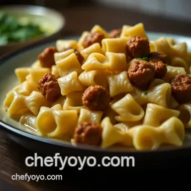 Deliciously Creamy Sausage Bow Tie Pasta: A Family Favorite Recipe Card