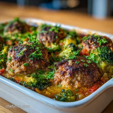 dump and bake meatball casserole recipe: Oven-Only Method Recipe Card