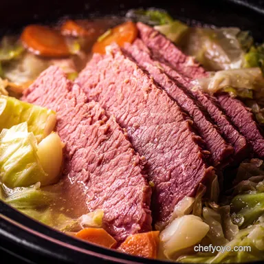 Easiest Crockpot Corned Beef & Cabbage - Fall Apart Tender!