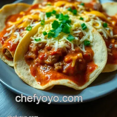 Easy Beef and Cheese Enchiladas: A Comforting Family Favorite! Recipe Card