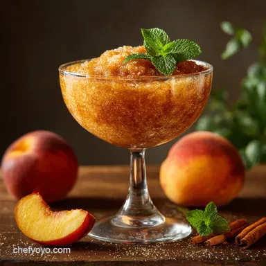 Bourbon Peach Slush The Best Frozen Cocktail Recipe with Brown Sugar Recipe Card