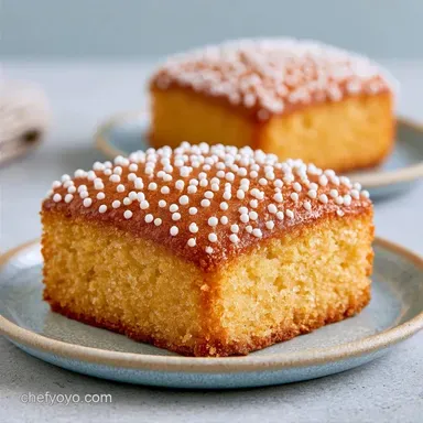 Easy Cake Mix Dot Cake with Pudding