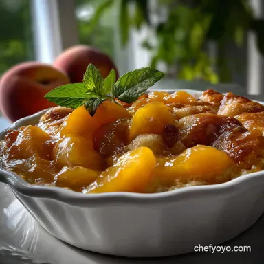Peach Cobbler With Canned Peaches: Crispy Crust Magic Recipe Card