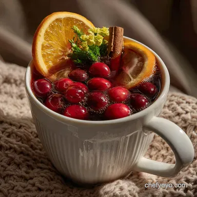 Christmas Punch: Effervescent Botanical Fusion Recipe Card