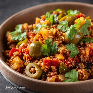 Crock Pot Picadillo: Slow-Cooked Cuban Comfort Recipe Recipe Card