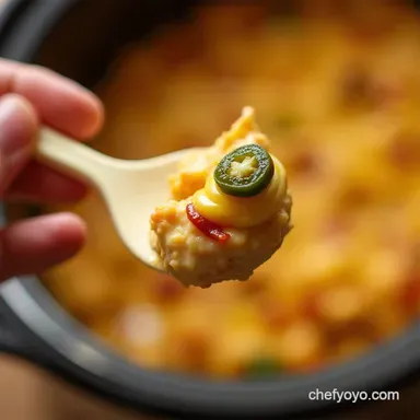 Best Crockpot Jalape&ntilde;o Popper Dip Recipe Bacon Cheese Recipe Card