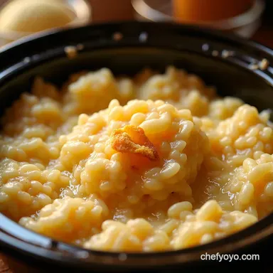 Creamy Crockpot Rice Pudding Recipe Nans Comfort Food Recipe Card