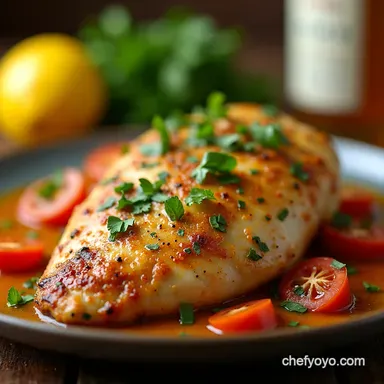 SunKissed Italian Chicken The Ultimate LemonHerb Marinade Recipe Card