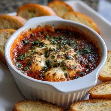 Mozzarella Marinara Dip: Easy 30-Minute Baked Appetizer Recipe Card
