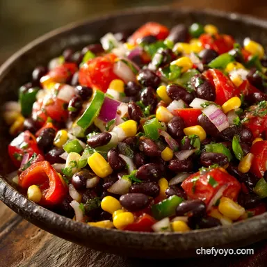 Southwestern Black Bean Salad: The Quick, No-Cook Summer Side Dish Recipe Card
