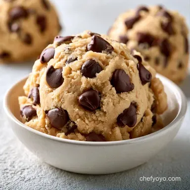 Edible Chocolate Chip Cookie Dough 15m Recipe Card
