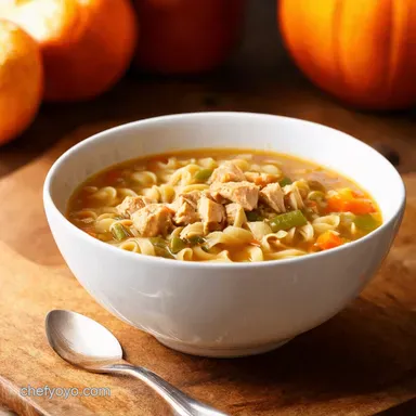 Grandmas Easy Crockpot Chicken Noodle Soup Recipe Recipe Card
