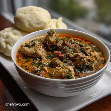 Egusi and Fufu: Perfect Nutty Nigerian Soup Recipe Card