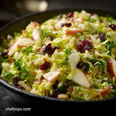 Fall Brussels Sprout Salad with Apples The Ultimate Thanksgiving Side Recipe Card
