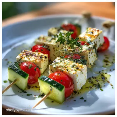 Feta Spie&szlig;e mit Gurke Rezept in 15 Min