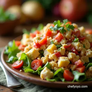 Zesty Southwest Cottage Cheese Salad High Protein Lunch Ready in 15 Mins Recipe Card