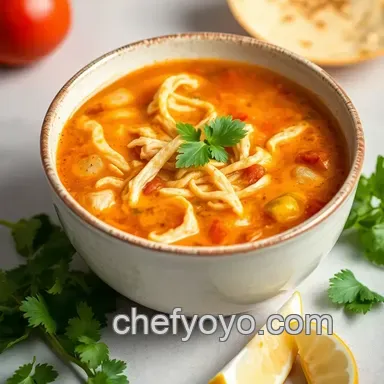 Chicken Tortilla Soup Recipe: Fiesta in a Bowl! Recipe Card