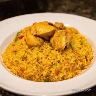 Arroz con Pollo My Authentic Puerto Rican Fiesta Recipe Card