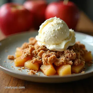 Quick Apple Crumble 5Ingredient Dessert Bliss Recipe Card