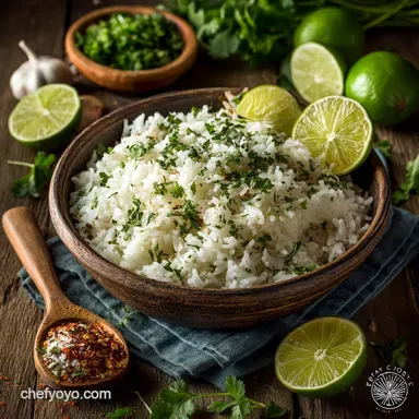 How to Make Fluffy Cilantro Lime Rice The Restaurant Style Recipe Recipe Card