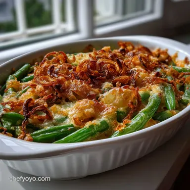 French S Green Bean Casserole: Velvety Base Recipe Card