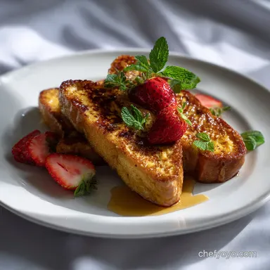 French Toast Baked in 25 Minutes Recipe Card