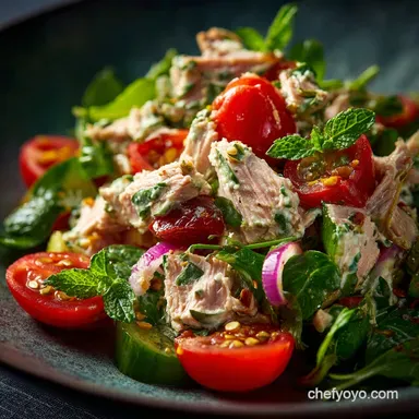 Tuna Salad without Mayo: The Ultimate Fresh Crunchy Recipe Recipe Card
