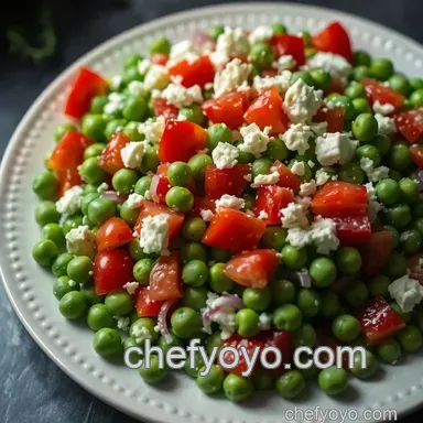 My Grandmother's Easy Pea Salad Recipe: A Spring Delight Recipe Card