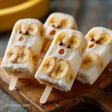 Frozen Halloween Banana Popsicles: Easy Spooky Ghoul Mummy Treats Recipe Card