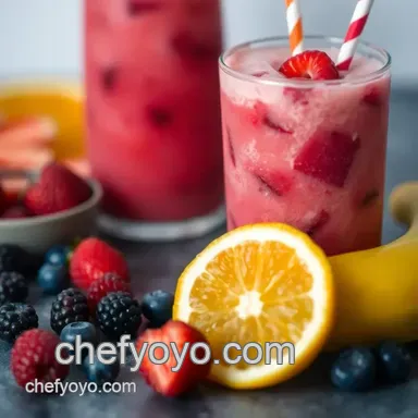 Fruity Frozen Fizz: My Go-To Frozen Drinks Recipes for Summer Fun Recipe Card