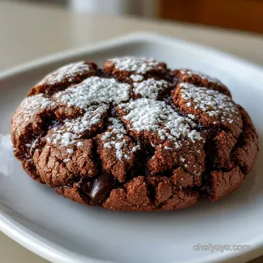 Crinkle Cookies: The Classic Fudgy Chocolate Christmas Cracker Recipe Card