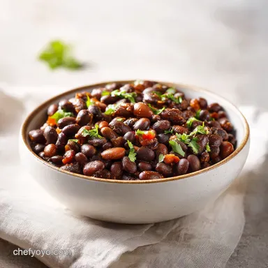 Black Bean Recipe with Garlic and Cumin in 20 Minutes Recipe Card