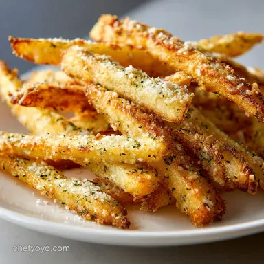 Garlic Parmesan Baked Steak Fries for 4 Servings