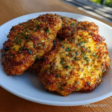 Garlic Parmesan Chicken for 6 Servings Recipe Card