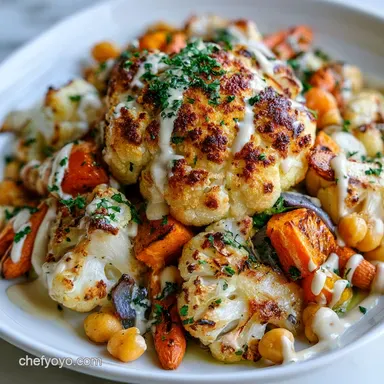 Garlic Tahini Roasted Bowl in 45 Minutes Recipe Card