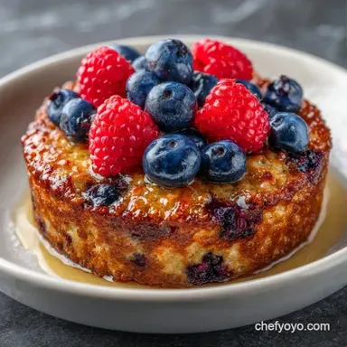 Gluten Free Berry Baked Oats: Meal Prep Recipe Card