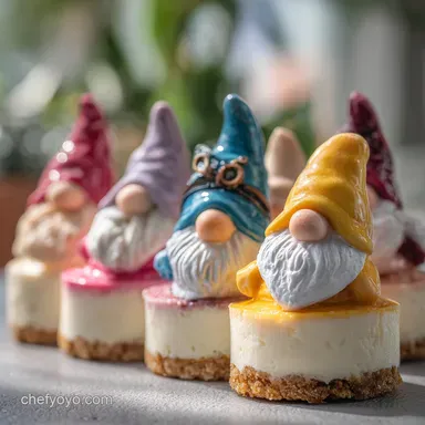 Gnome Mini Cheesecakes: Ready in 30 Min Baked Recipe Card