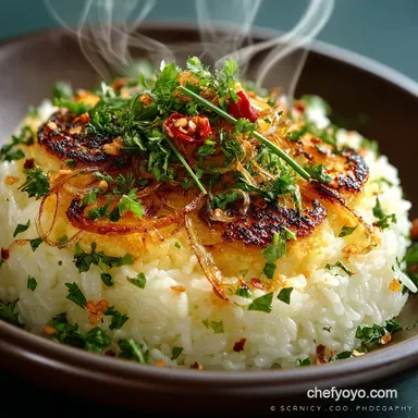 Silken Golden Onion Butter Jasmine Rice The Ultimate Side Dish Recipe Recipe Card