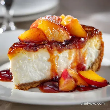 Peach Cobbler Cheesecake: Ultimate Showstopper Summer Dessert Recipe Card
