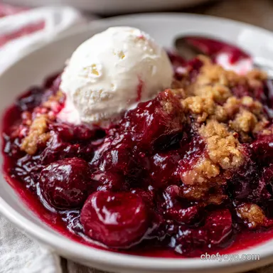 Grandma Mildred's Cherry Bomb: Best Cherry Cobbler Recipe! Recipe Card