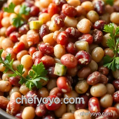 Grandma's Gone Gourmet: 3 Bean Salad Recipe Recipe Card