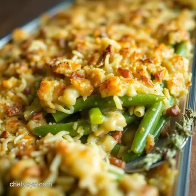 Green Bean Casserole From Scratch: Grandma's Secret, Elevated! Recipe Card