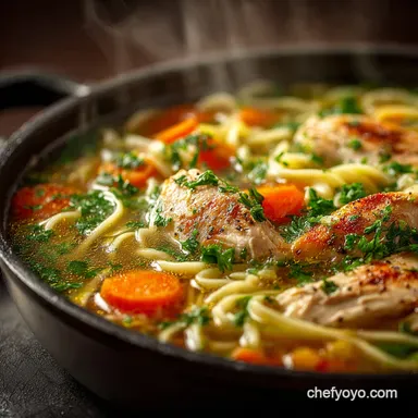 Chicken Noodle Soup Crock Pot Grandmas Easy Recipe Recipe Card