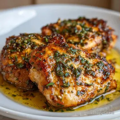 Greek Chicken Thighs with Olive Oil Recipe Card